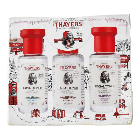 Thayers Facial Toner 3pc Set Luxe Beauty Natural Face Care - Picture 1 of 5